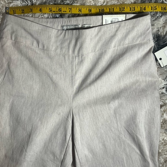 NWT Dana Buchman slimming Classic straight trouser pants Classic Tan Pants Small - Picture 3 of 9